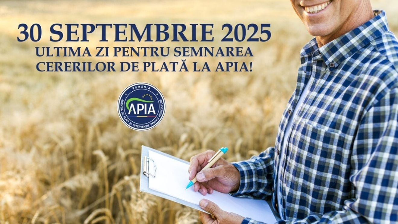 APIA: Fermierii mai au timp până la 30 septembrie să semneze cererile de plată pentru Campania 2025 / Documentele nesemnate ar putea să blocheze acordarea subvențiilor