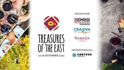 Treasures of the East – Festival de Vinuri | 24-26 Octombrie 2025, Craiova (Parteneriat)