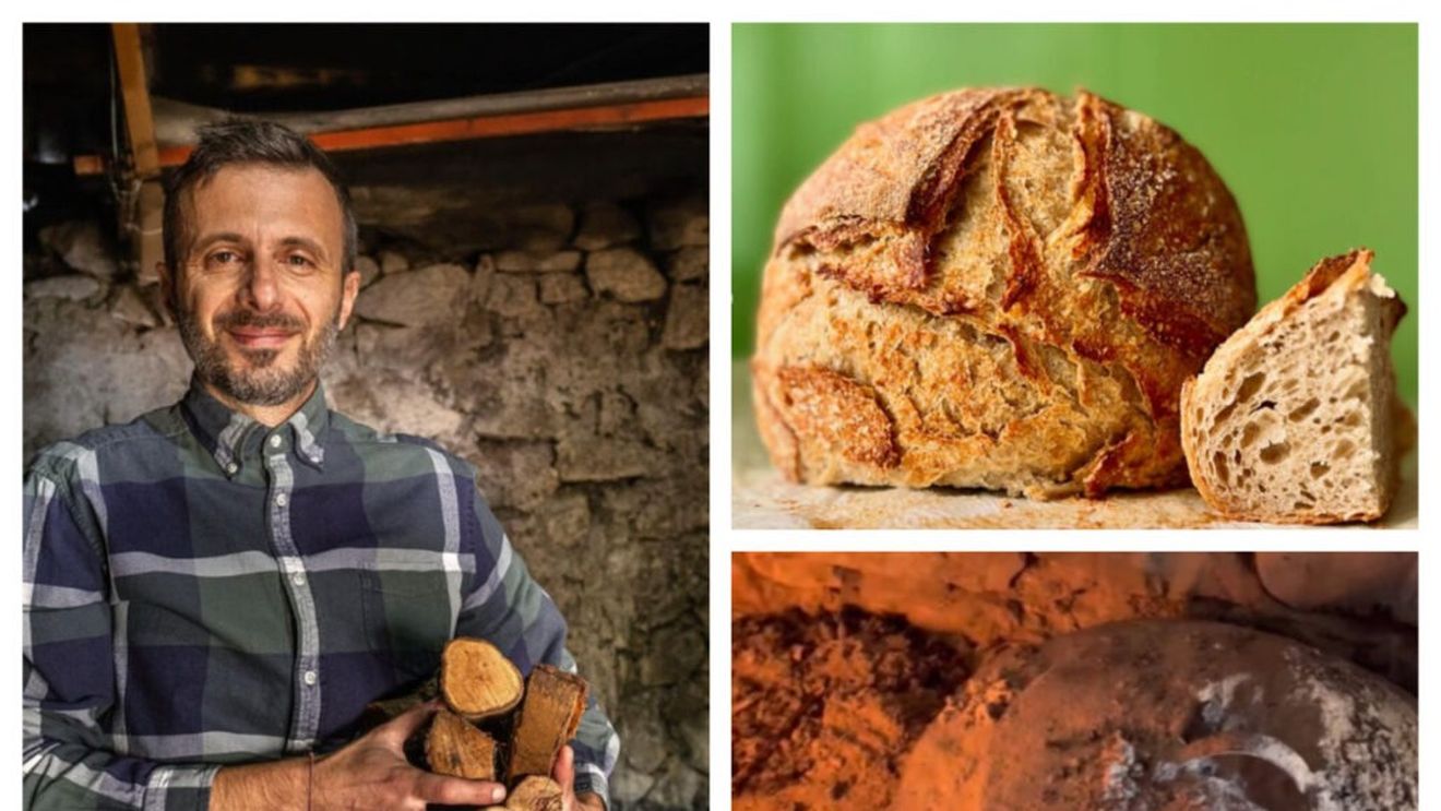 Tradiție, gusturi autentice și știință într-un sat pitoresc din Grecia: Pâine cu maia coaptă în tradiționala „gastră” de fier / Recomandările unui chimist cu studii avansate în biochimie care a renunțat la cariera din Germania pentru a se întoarce în satul natal: „Este o știință, dar mă conectează și cu trecutul meu: în laborator creșteam bacterii pentru experimente, acum le cresc pentru a face maia”