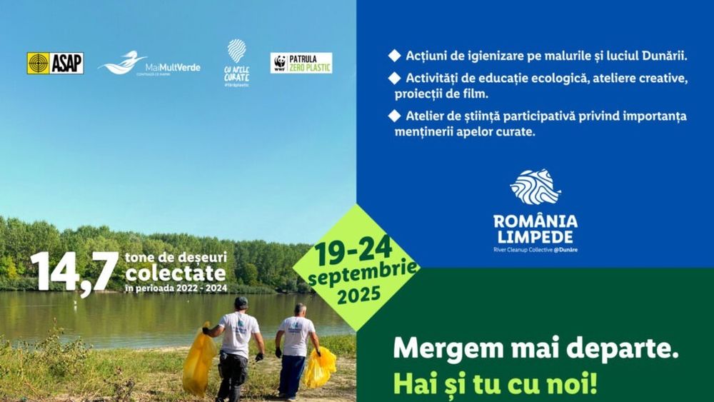 Parteneriat strategic pentru mediu: Lidl România și 3 ONG-uri continuă programul pentru o Dunăre curată (P)