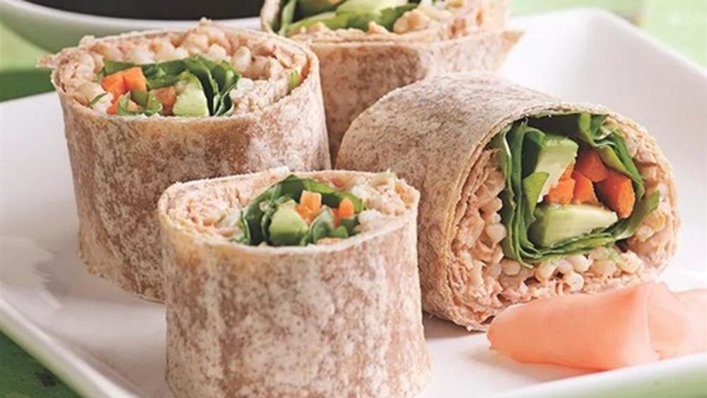 Wrap cu ton picant / Îmbină savoarea sushi-ului cu simplitatea unui prânz rapid și sănătos / Ideal pentru zile aglomerate, cu un aport bun de proteine și fibre