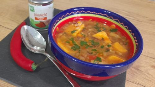 Rețetele Juanitei: Supă de linte cu arome orientale. O variantă a supei marocane