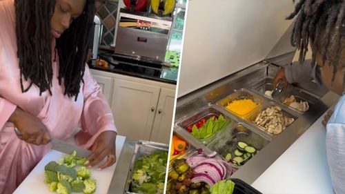 SUA: O mamă cu 9 copii a vrut ca micuții ei să mănânce sănătos, așa că a instalat un bar de salate în bucătărie