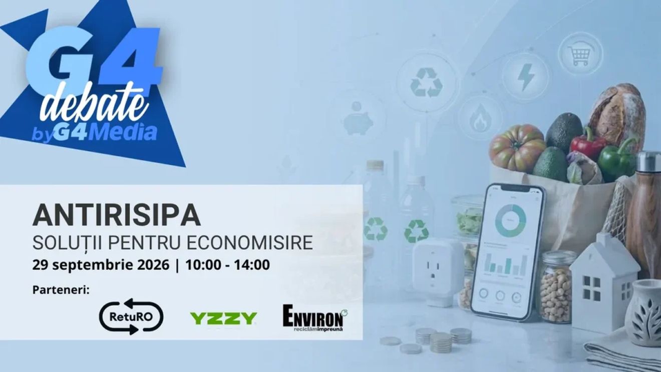 VIDEO | URMĂREȘTE LIVE dezbaterea G4Media și G4Food „Antirisipa: soluții pentru economisire”