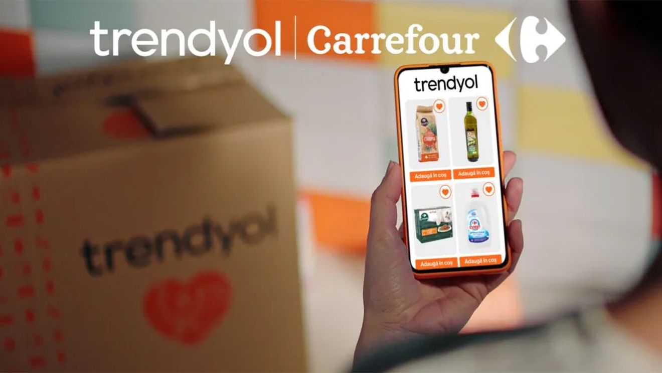 Carrefour România a devenit primul lanț major de retail alimentar disponibil pe Trendyol
