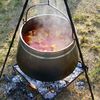 FOTO-VIDEO | Gulaș uriaș la Salonta: aproape 10.000 de porții distribuite în două ore. Organizatorii speră la un nou record mondial / Aproape o tonă de carne de bizon și 1,5 tone de cartofi au ajuns în ceaun