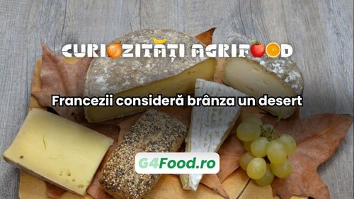 Curiozități agri-food 31 decembrie: Francezii consideră brânza un desert