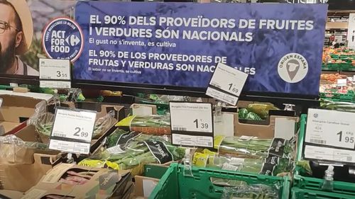 VIDEO | „Produs în Spania”: Câte dintre produsele vândute în supermarketurile străine din Barcelona sunt naționale sau de km 0 / O discuție care depășește granițele Europei de Est și Centrale
