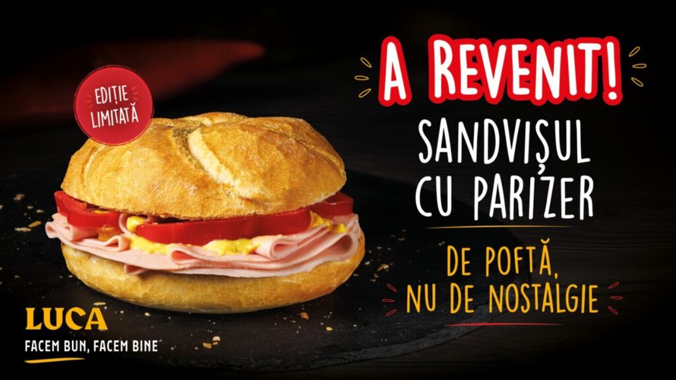Un celebru lanț de patiserii din România readuce sandvișul cu parizer în ediție limitată, înainte de 1 Mai