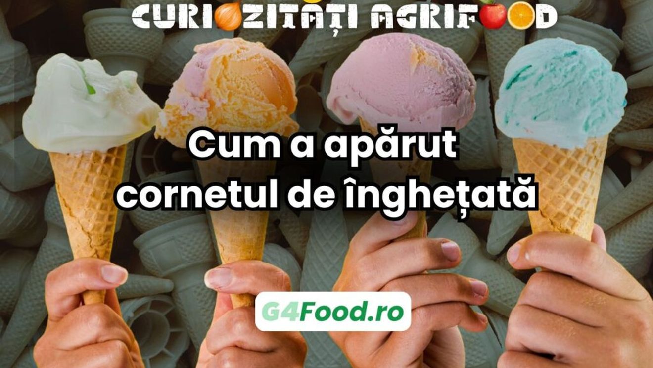 Curiozități agrifood | Cum a apărut cornetul de înghețată/ Apariția sa a revoluționat modul în care consumăm acest desert îndrăgit