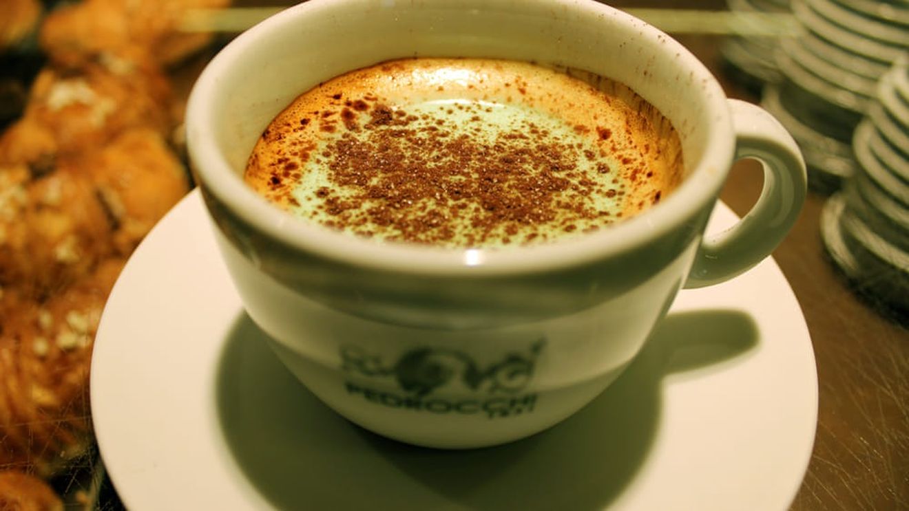 O cafea de sărbătoare. Cafea cu aromă de mentă. A fost creată acum două secole într-o cafenea renumită, la Padova, în nordul Italiei