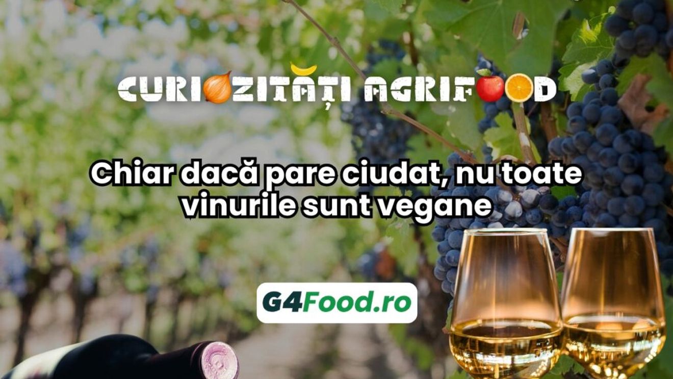 Curiozități agrifood - 29 octombrie: Chiar dacă pare ciudat, nu toate vinurile sunt vegane
