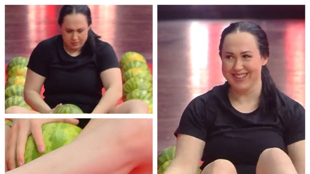 VIDEO: Cine este femeia cu cele mai puternice coapse din lume / A intrat în Cartea Recordurile pentru zdrobirea celor mai mulți pepeni între coapse, într-un singur minut