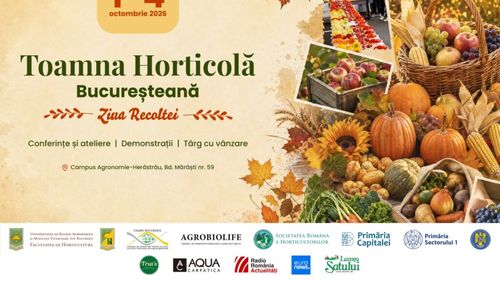 Toamna Horticolă Bucureșteană, între 1 și 4 octombrie la USAMV. Peste 100 de expozanți și 30 de ateliere