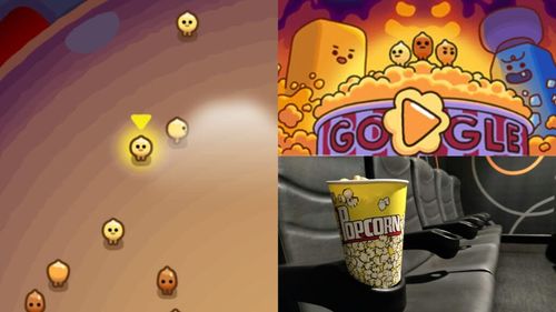 Doodle-ul interactiv 25-26 septembrie dedicat floricelelor de porumb. Îl poți juca singur sau să provoci alți competitori