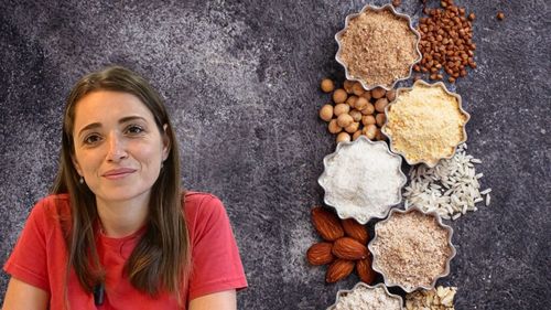 VIDEO | Cum înlocuiești făina normală cu variante fără gluten | Doina Șerbu (influencer, „Viața fără zahăr și gluten”): Exista mixuri prefabricate, dar dacă verificăm eticheta, sunt de evitat