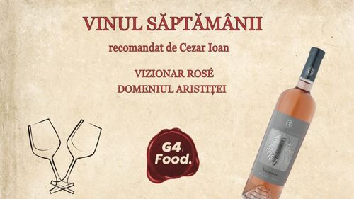 VIDEO | „Vinul săptămânii”: Vizionar Rosé, Domeniul Aristiței / Cezar Ioan (wine-expert): Este un vin medaliat, perfect pentru Valentine’s Day, Dragobete sau orice alt moment în care vreți să vă răsfățați cu un vin deosebit