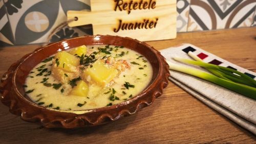 Rețetele Juanitei | Sârbușca, ciorba moldovenească de cartofi acrită cu zer, lapte prins sau iaurt/ I se mai zice și „năcreală cu chișleag”