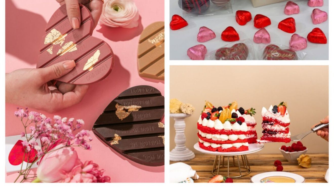 VIDEO | Dulciuri cu dragoste: Ce delicii tematice de Valentine’s Day găsești în cofetării și ciocolaterii / De la ciocolată caldă cu bezea roz la inimi roz de ciocolată și „bombe” cu bezele care se topesc în lapte cald