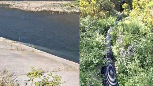 VIDEO | Conductă care deversează apă uzată direct în râul Olt, descoperită de pescari pe Valea Oltului / „Luați de mâncați pește sănătos, din canalizare”