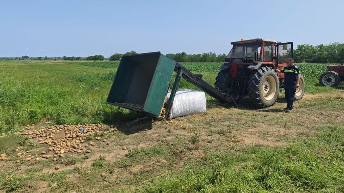 Tragedie în Dolj: Un adolescent a murit ce un suport s-a desprins dintr-un utilaj de recoltat cartofi și a căzut peste el