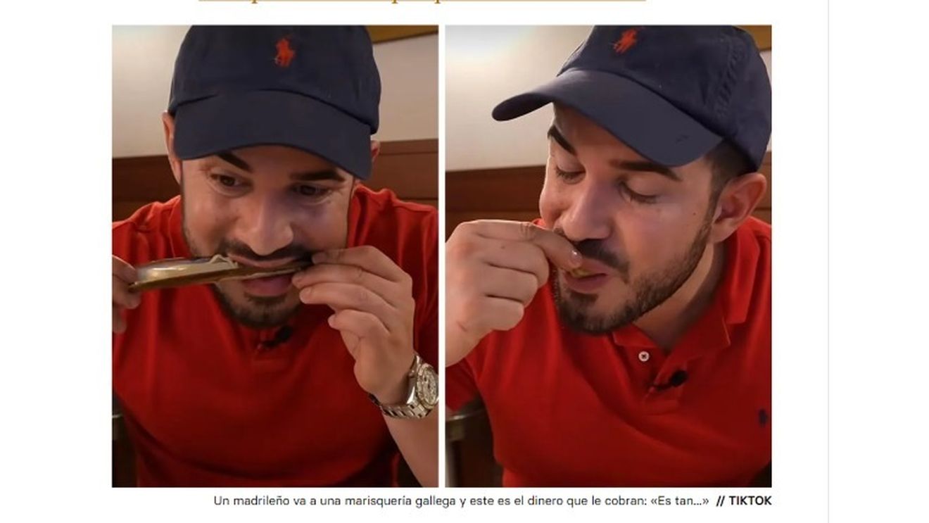 Un influencer din Madrid, criticat după ce a consumat o masă scumpă la cel mai cunoscut restaurant de fructe de mare din Spania/”„Sunt din Vigo și mănânc mai multe fructe de mare de calitate plătind o treime din prețul exorbitant plătit de tine”, i-a reproșat un utilizator