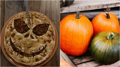 Rețetele Juanitei: Plăcinta „de groază” pentru Halloween. Am umplut-o cu carne, dar se poate prepara și cu dovleac