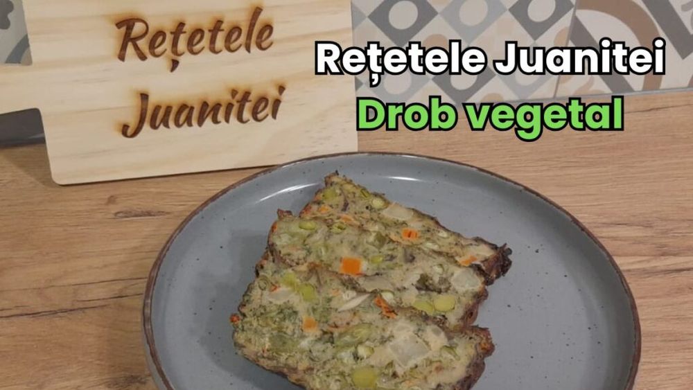 VIDEO | Rețetele Juanitei | Drob vegetal - poate înlocui preparatul tradițional din organe de miel, fiind recomandat pentru cei care preferă ceva mai lejer sau pentru copii