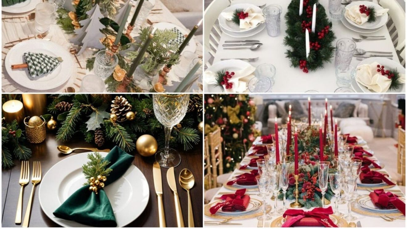 30 de idei creative pentru masa de Revelion: Cum poți să asezi șervețele în formă de brad (VIDEO)
