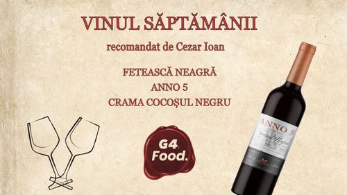 VIDEO | Vinul săptămânii: Licorna Feteasca Neagră Cocoșul Negru, un vin roșu dens și aromat din inima Dealului Mare / Cezar Ioan, wine-expert: „Este, cu siguranță, un vin de gastronomie, care merge asociat cu tot felul de cărnuri, dar care poate fi savurat și la gura sobei”