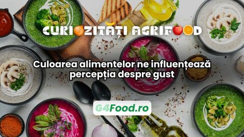 Curiozități agri-food 8 decembrie: Culoarea alimentelor ne influențează percepția gustului
