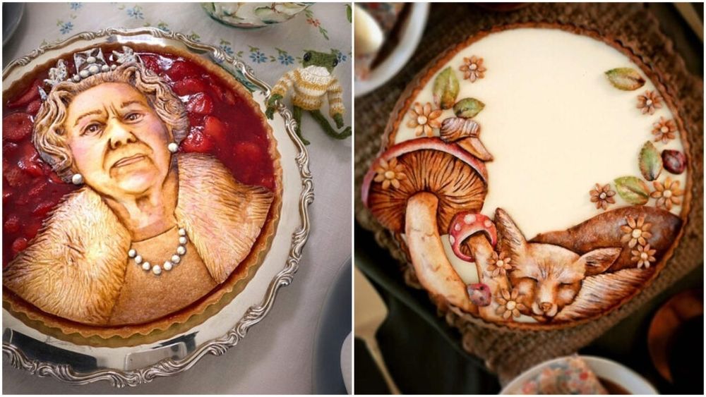 FOTO: Nu știm ce gust au, dar plăcintele acestei artiste din Noua Zeelandă arată incredibil / Ce se întâmplă, în final, cu ele: „Am doi băieți adolescenți care sunt veșnic flămânzi”