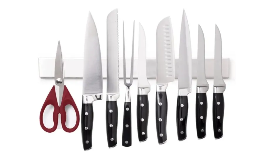 Suport cuțit magnetic din oțel inoxidabil / Sursa foto: Amazon