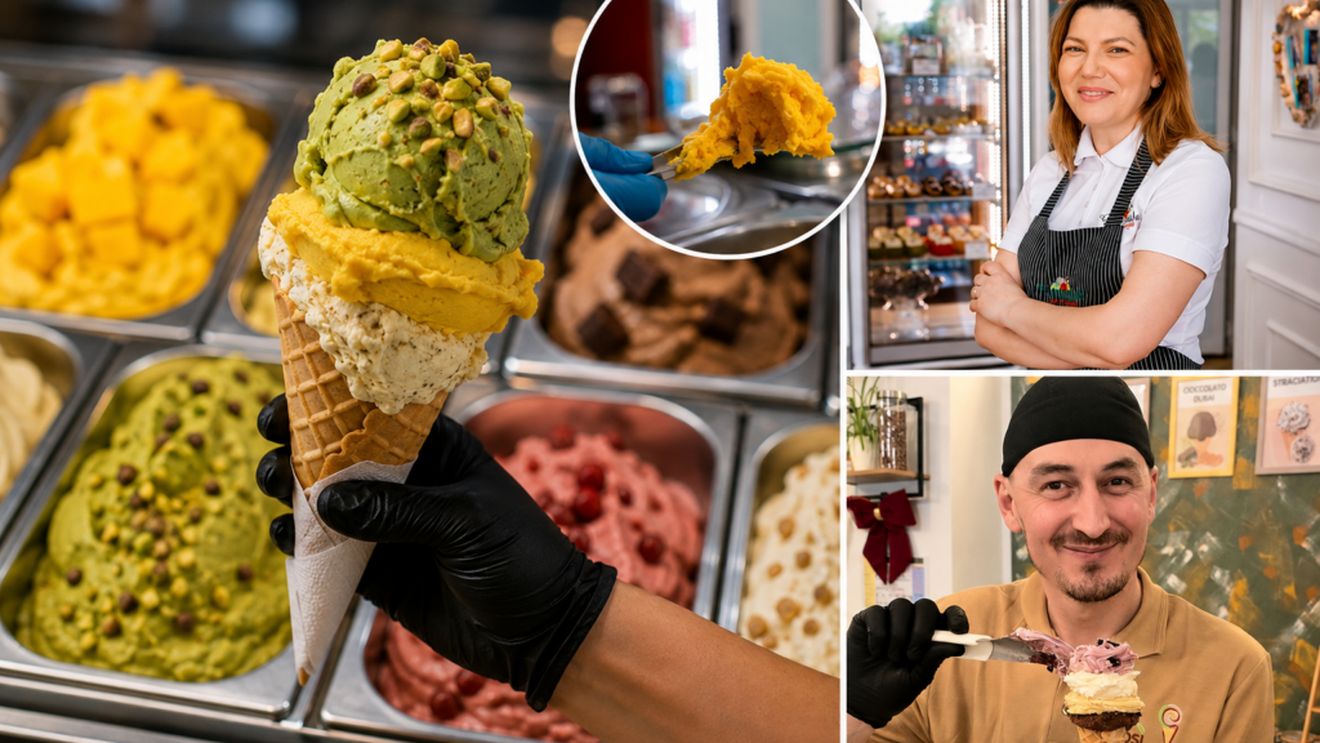 Românii plătesc mai mult pentru înghețata artizanală și caută tot mai des variante „fără zahăr”. Mango și fisticul, cele mai căutate arome / Gelatier: „Aleg să cumpere mai puțin, însă preferă produse premium” / Nutriționist: „Răsfățul și alimentația echilibrată pot coexista”