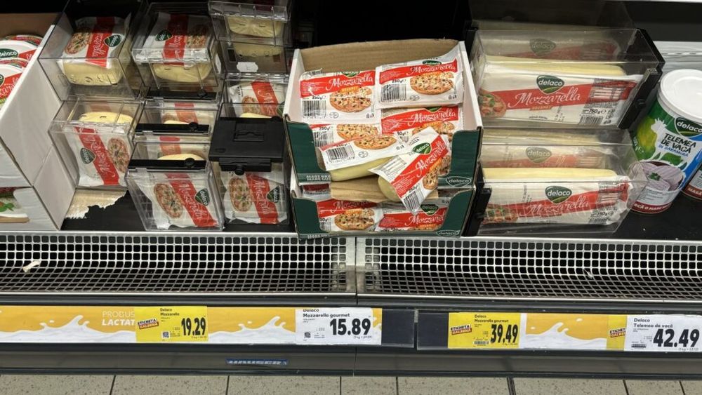 ANALIZĂ LA RAFT Mozzarella maturată ( gourmet ) depășește cantitativ Mozzarella proaspătă ( fresco ), într-un hypermarket din București/Produsele din lapte românesc, dominante