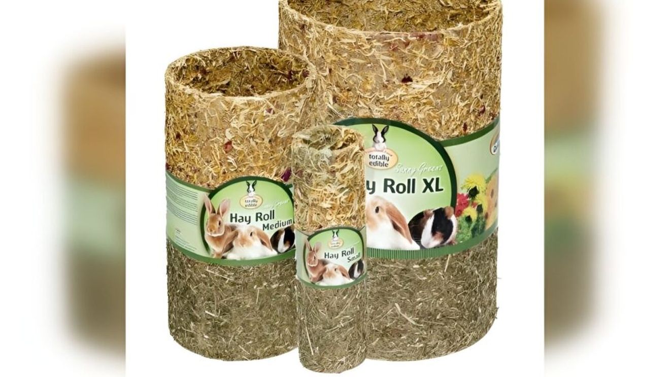 Ruladă din fân – jucărie și supliment alimentar pentru rozătoare