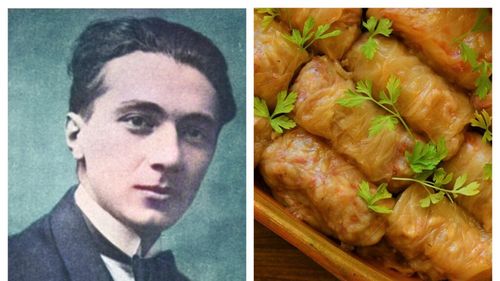 Celebra rețetă de sarmale cu carne de bou și porc a lui Păstorel Teodoreanu. Epigramistul turna peste sarmale o sticlă de Cotnari vechi în care s-a diluat o cantitate bună de bulion italienesc: „E o mâncare turcească. Dar așa cum o face turcul, s-o mănânce el”