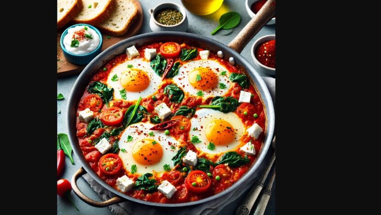 Ouă cu sos de roșii și chilli, o delicatesă sănătoasă și rapidă, perfectă pentru micul dejun, la început de toamnă