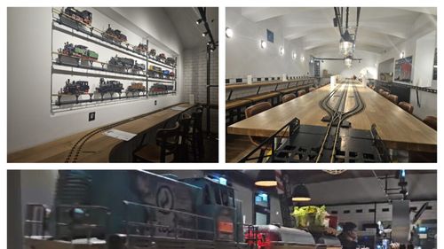 Restaurantul unde chelnerii au fost înlocuiți cu ... trenulețe / Mâncarea și băuturile sunt aduse direct la masa clienților pe șine de tren / Majoritatea preparatelor sunt din carne BIO (Video)