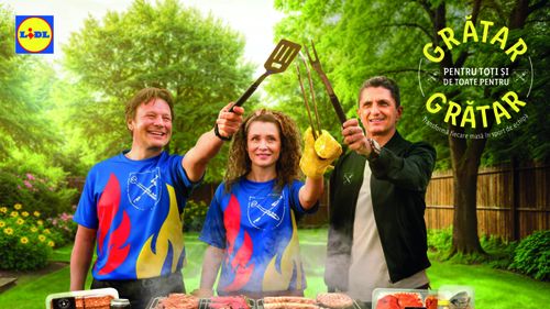 Răzvan Lucescu, imaginea campaniei „Grătar pentru toți și de toate pentru grătar”, lansată de Lidl România