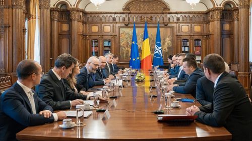 VIDEO | Președintele interimar Ilie Bolojan, discuții la Cotroceni cu reprezentanții sectorului agroalimentar despre securitatea alimentară și Politica Agricolă Comună