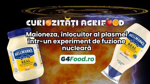 Curiozități agrifood - 25 septembrie: Maioneza, înlocuitor al plasmei într-un experiment de fuziune nucleară