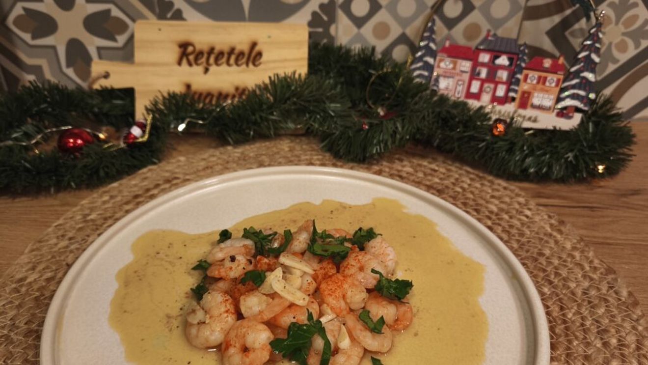 VIDEO | Rețetele Juanitei | Creveți pil pil, un aperitiv picant, numai bun pentru masa festivă de Sărbători/ Și se prepară în câteva minute