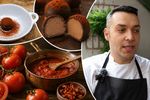 INTERVIU VIDEO | Un român a inventat pralinele din roșii! Ștefan Soare, bucătar Băcănia Veche: „La interior este o namelaka făcută din roșii coapte. Din 6 kg de roșii am obținut doar 2 kg de sos super concentrat. Apoi am combinat cu ciocolată albă Callebaut”