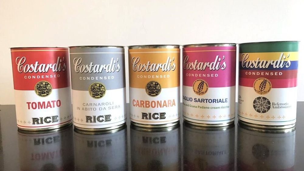 „In Rice We Trust”. Un meniu cu 8 feluri conceput în jurul orezului, de la aperitiv la desert, realizat de un restaurant situat în inima orezariilor italiene pentru a omagia acest produs local. Autorii lui, Costardi Bros, se prezintă ca „ambasadori ai orezului”