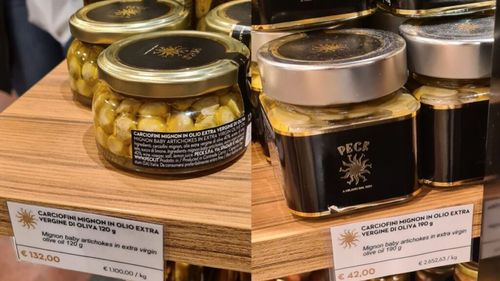 Hribii și anghinarea ca status simbol sau când piața luxului se mută de la haine și design la mâncare / Peck Milano oferă conserve la prețuri de sute sau mii de euro/kg. „Am bătut un bon de 60.000 de euro”