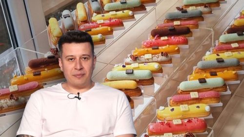 VIDEO | Experiment culinar: Ecler cu cremă de borș, caise și piersici / Andi Drăgulin (DulcEclair): „Nici noi nu știm ce-o să iasă”