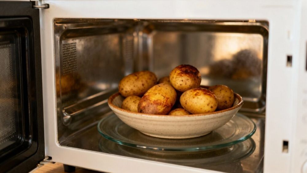 VIDEO | ABC în bucătărie | Cum gătești în câteva minute cartofii în cuptorul cu microunde