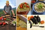 FOTO | Salată de vinete fără maioneză. Maestrul Mircea Groza, cunoscut pentru documentarea rețetelor tradiționale din satele Sălajului, explică pașii pentru un preparat alb, cremos și cu gust de fum: „Secretul este simplu: răbdare în timpul preparării”