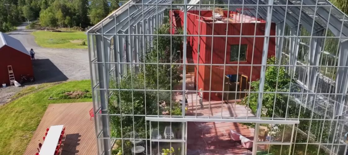 VIDEO | Au construit o casă în interiorul unei sere uriașe. Cum trăiește o familie din Norvegia înconjurată de fructe și legume: „Putem vedea și stelele prin tavanul de sticlă”
